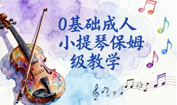 0基础成人小提琴保姆级教学_www.jishuyy.com
