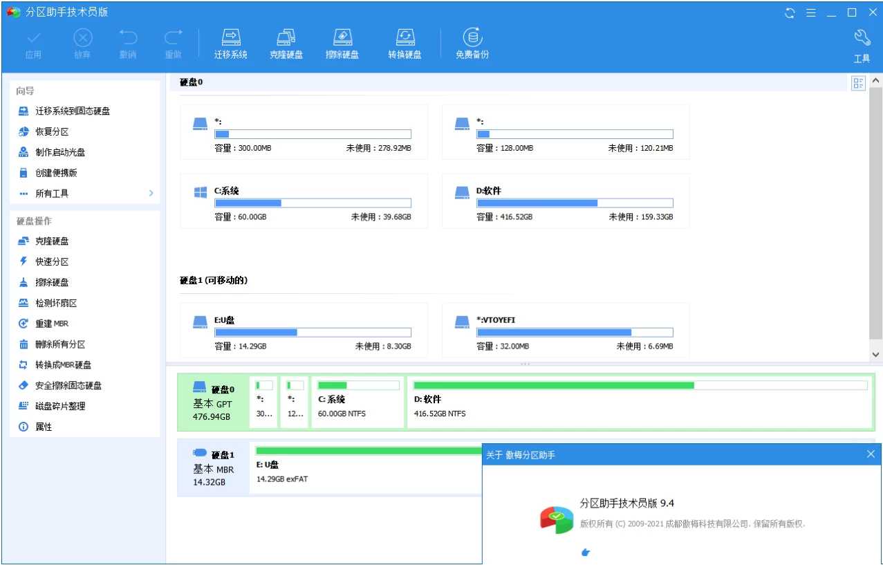 AOMEI Partition Assistant 傲梅分区助手 v10.9.1 特别版_www.jishuyy.com