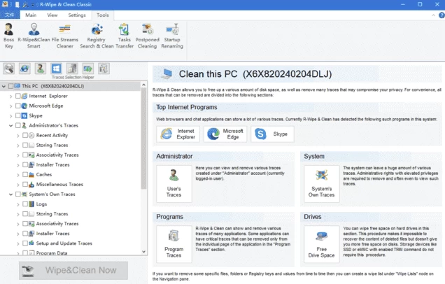 R-Wipe & Clean 清除无用垃圾文件 v20.0.2530 便携版_www.jishuyy.com