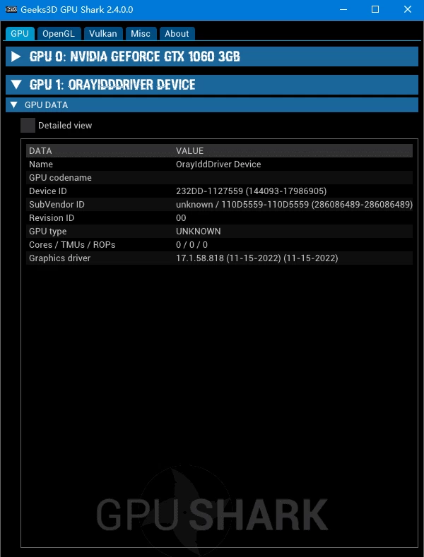 GPU Shark II 显卡GPU监视工具 v2.10.0.0 绿色版_www.jishuyy.com