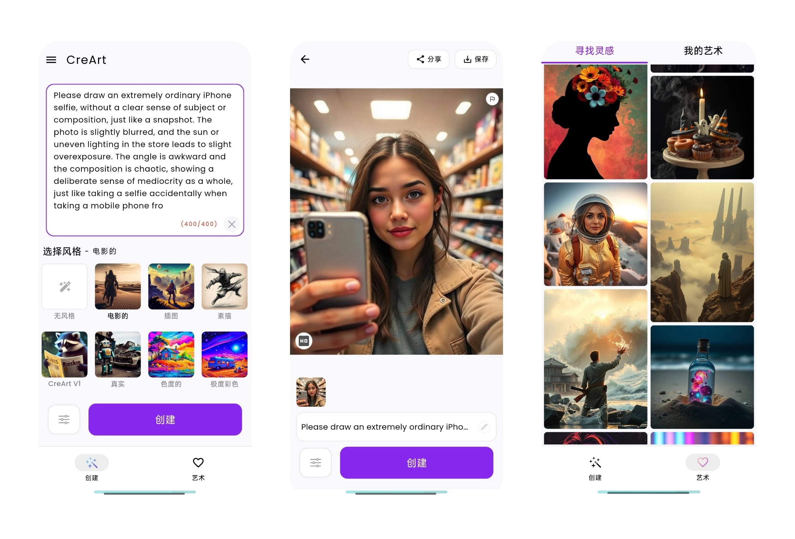 CreArt v2.5.7 无限AI图片生成工具 将文字描述转化为独特艺术作品 解锁高级版_www.jishuyy.com