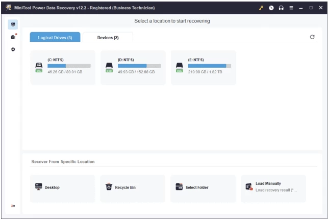 MiniTool Power Data Recovery 数据恢复软件 v12.7 便携版_www.jishuyy.com
