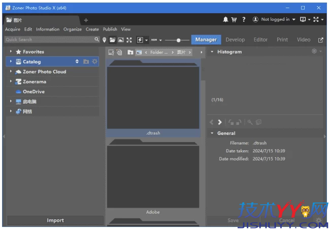 Zoner Photo Studio X 照片编辑管理 v19.2509.2.664 便携版_www.jishuyy.com