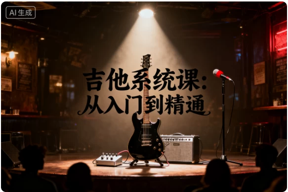 吉他系统课：从入门到精通_www.jishuyy.com