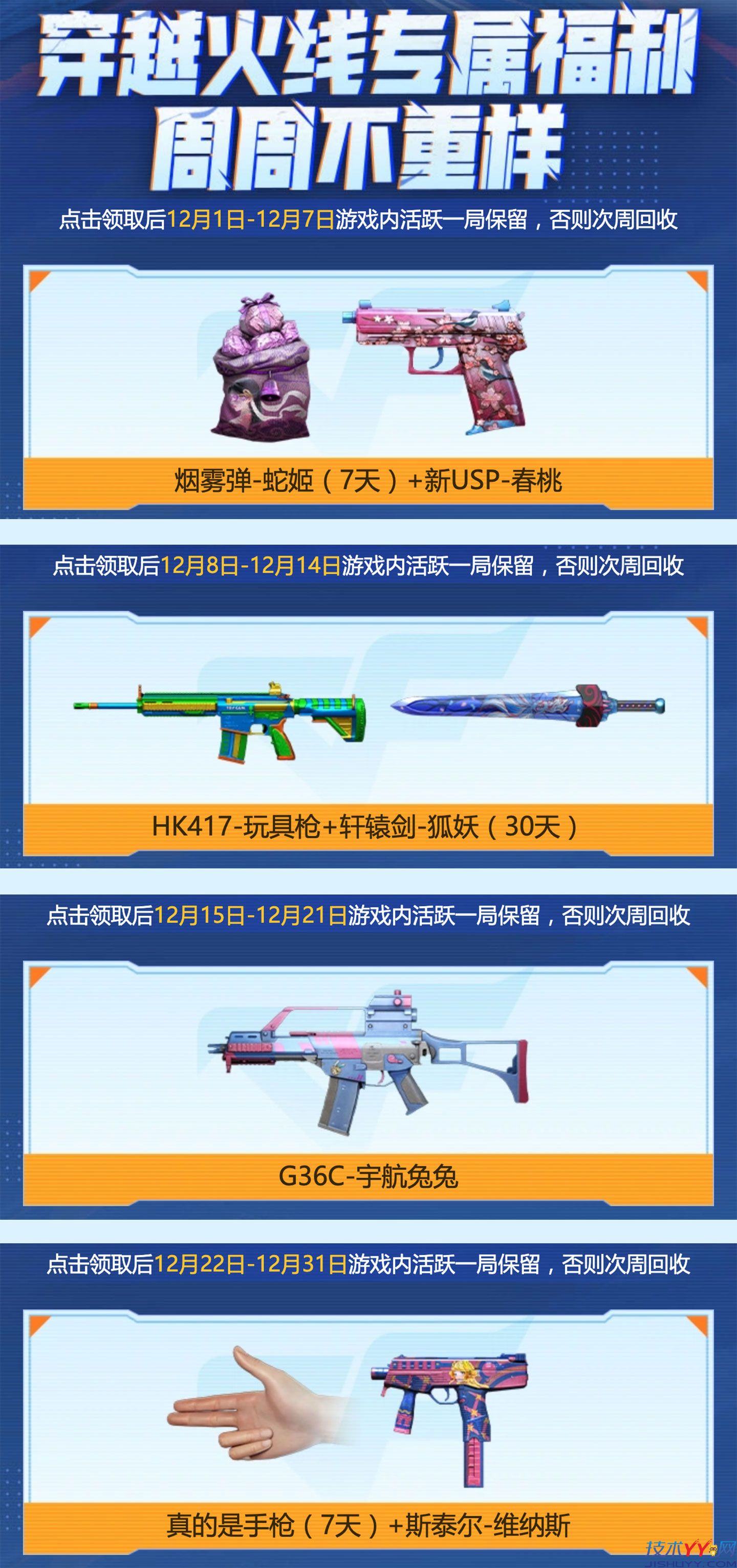 CF12月福利周周领2025 第2周领HK417玩具枪+轩辕剑狐妖(30天)_www.jishuyy.com