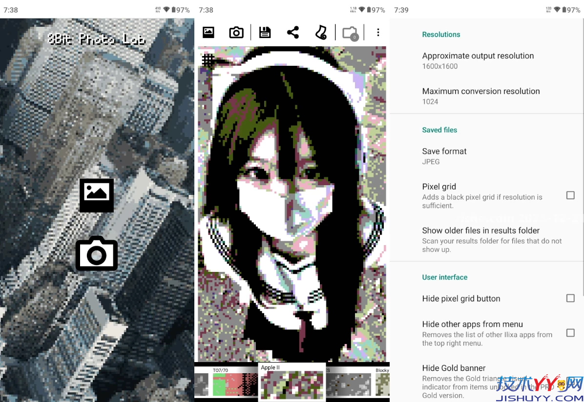 8Bit Photo Lab 像素风格照片 v1.11 解锁高级版_www.jishuyy.com