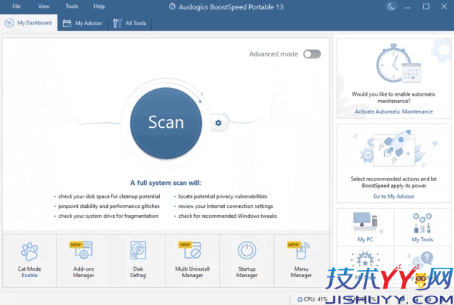 Auslogics BoostSpeed 优化电脑性能 v14.1.0.1_www.jishuyy.com