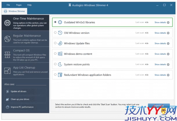Auslogics Windows Slimmer 系统优化工具 v5.1.0.1 便携版_www.jishuyy.com