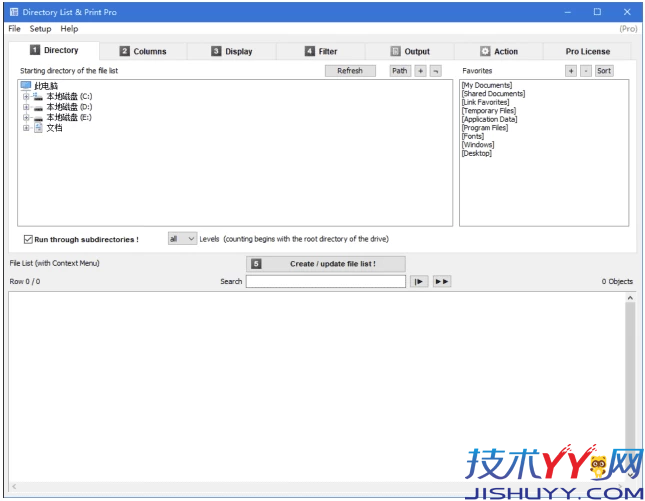 Directory List & Print Pro 文件目录打印工具 v4.39 便携版_www.jishuyy.com