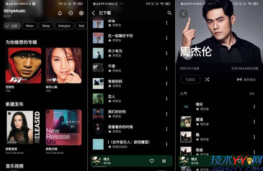 SimpMusic v1.0.2 超强音乐神器支持批量下载_www.jishuyy.com