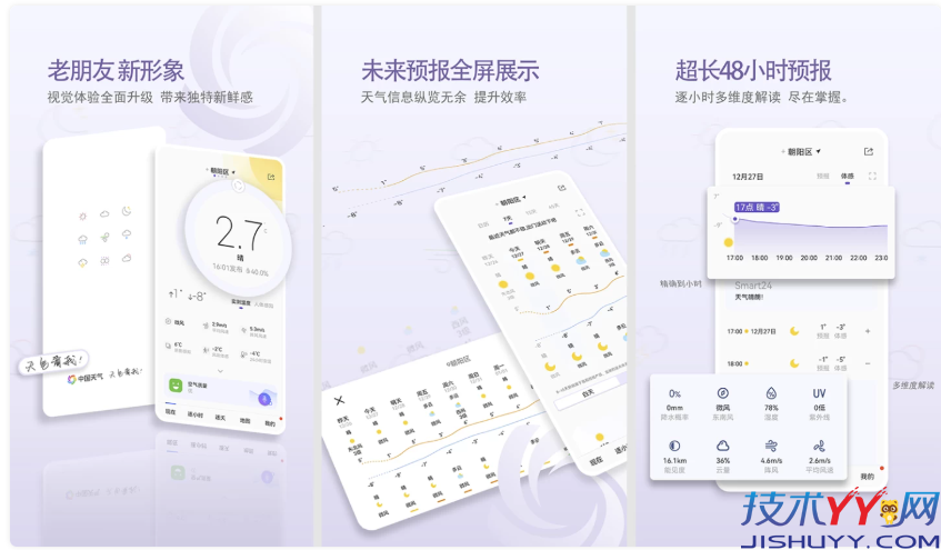中国天气 v9.1.0.6 去广告版 让出行不被恶劣天气影响_www.jishuyy.com