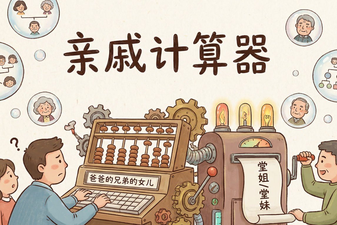 中国亲戚称谓计算器 一键搞定复杂亲戚称呼_www.jishuyy.com