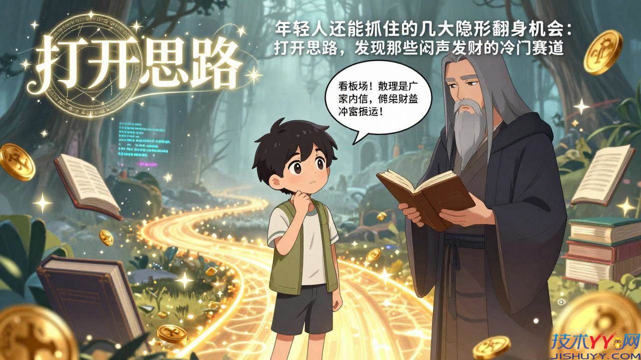 年轻人还能抓住的几大隐形翻身机会：打开思路，发现那些闷声发财的冷门赛道_www.jishuyy.com