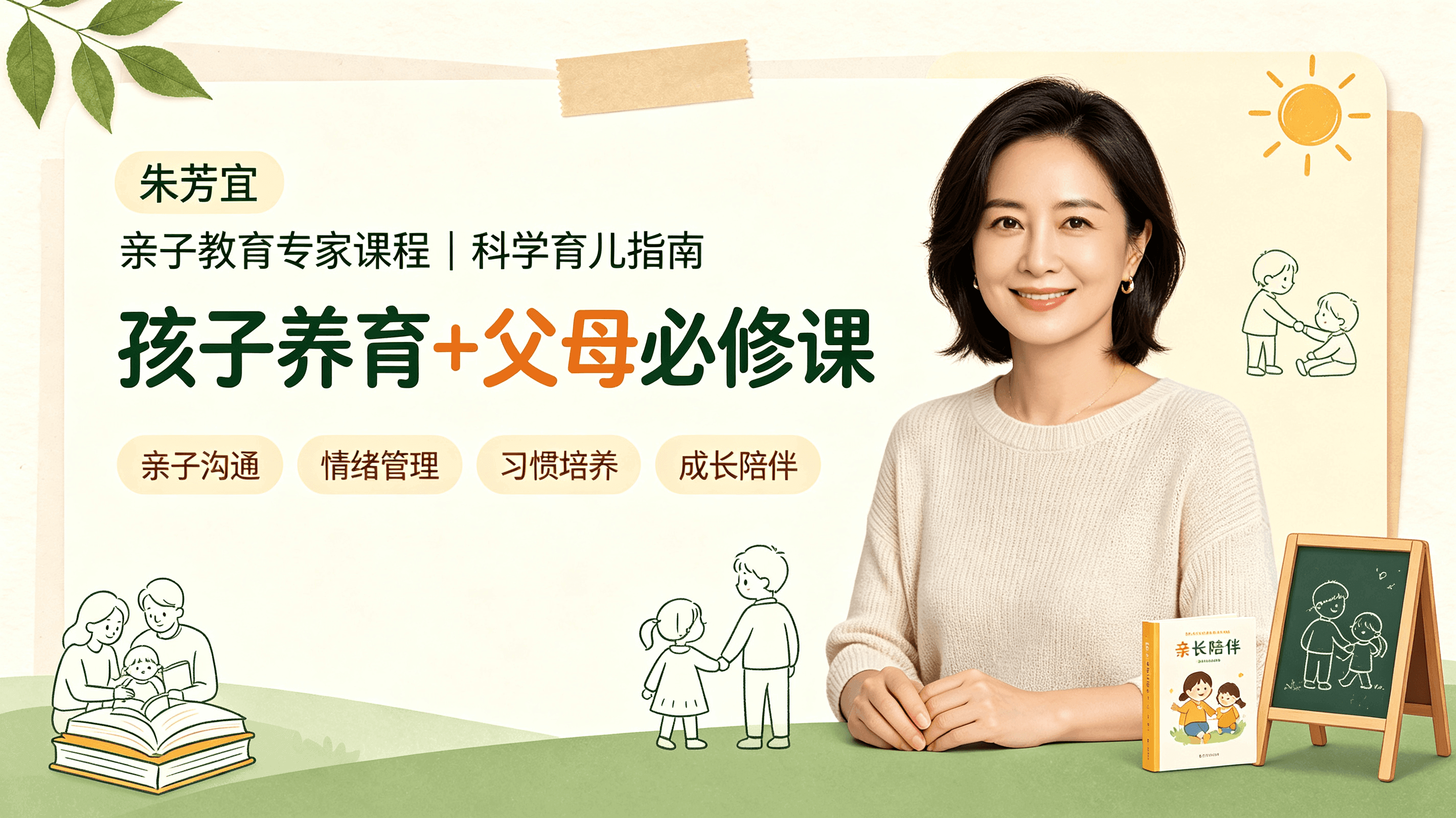 朱芳宜孩子养育+父母必修课｜家庭教育｜亲子育儿